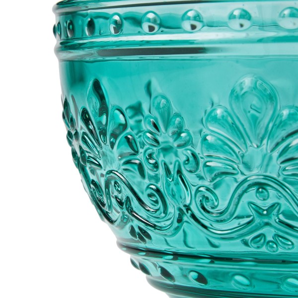 Glass Cereal Bowl, Teal