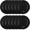 12 Pack Black Charger Plate