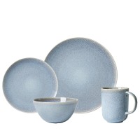 Blue Round Stoneware...