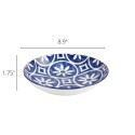 Blue Rim Printed 32 oz Dinner Bowl