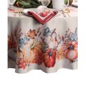 Pumpkin Engineered Tablecloth, 60