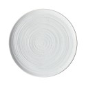 Stoneware Salad Plate, White Speckled