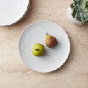 Stoneware Salad Plate, White Speckled