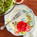 Sweet Rose Ceramic 8.75-inch Salad Plate