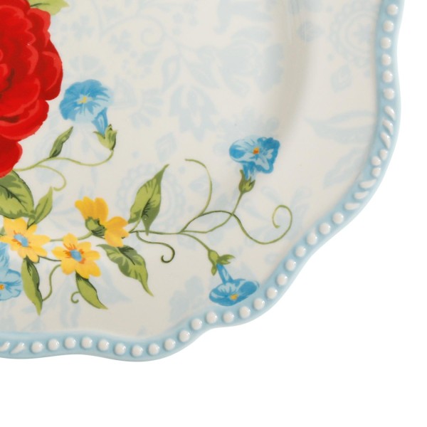 Sweet Rose Ceramic 8.75-inch Salad Plate