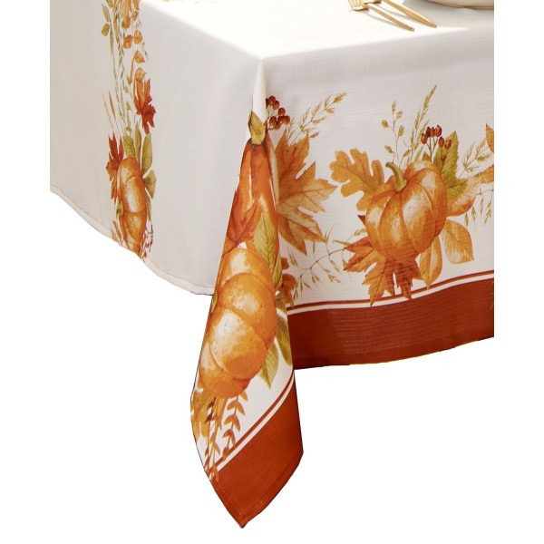 Autumn Pumpkin Grove Fall Rectangle Tablecloth 60