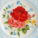 Sweet Rose Ceramic 10.75-inch Dinner Plate