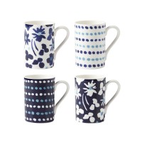 Floral Mug Set, 4 Pi...