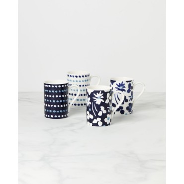 Floral Mug Set, 4 Pi...