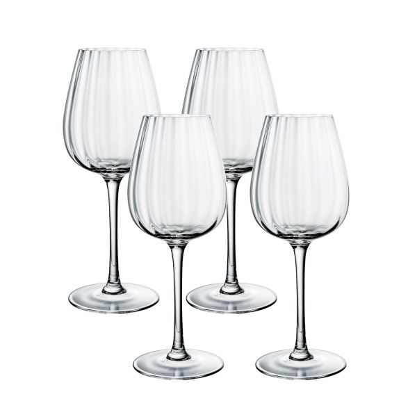 Rose Garden White Wine Glass, Set of 4