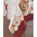 Holiday Bordered Fall Tablecloth, 60