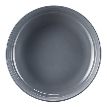 Stoneware Round Gray...