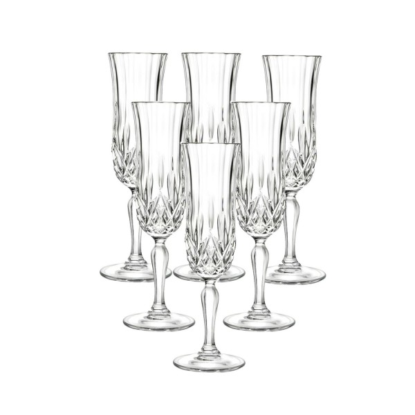 Crystal Champagne set of 6