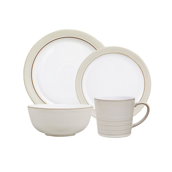 Natural Canvas 16pc Set with Textured Mug