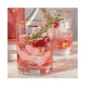 Holiday Gold Double Old Fashioned 4-piece Glass Set