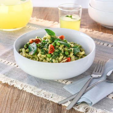 White Round Porcelai...