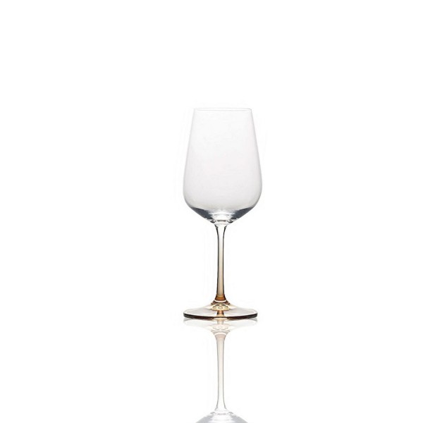 Amber White Wine Glasses, Set of 4