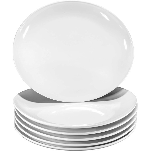 Plates Set Of 6 Elegant Matte 11