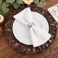 6 Dark Brown Plates ...